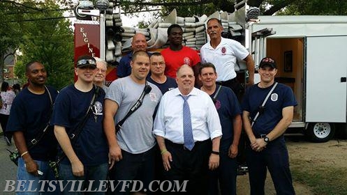 A visit from Maryland's Governor, Larry Hogan, at Beltsville's 2016 National Night Out event at PGPD district 6 police station.
